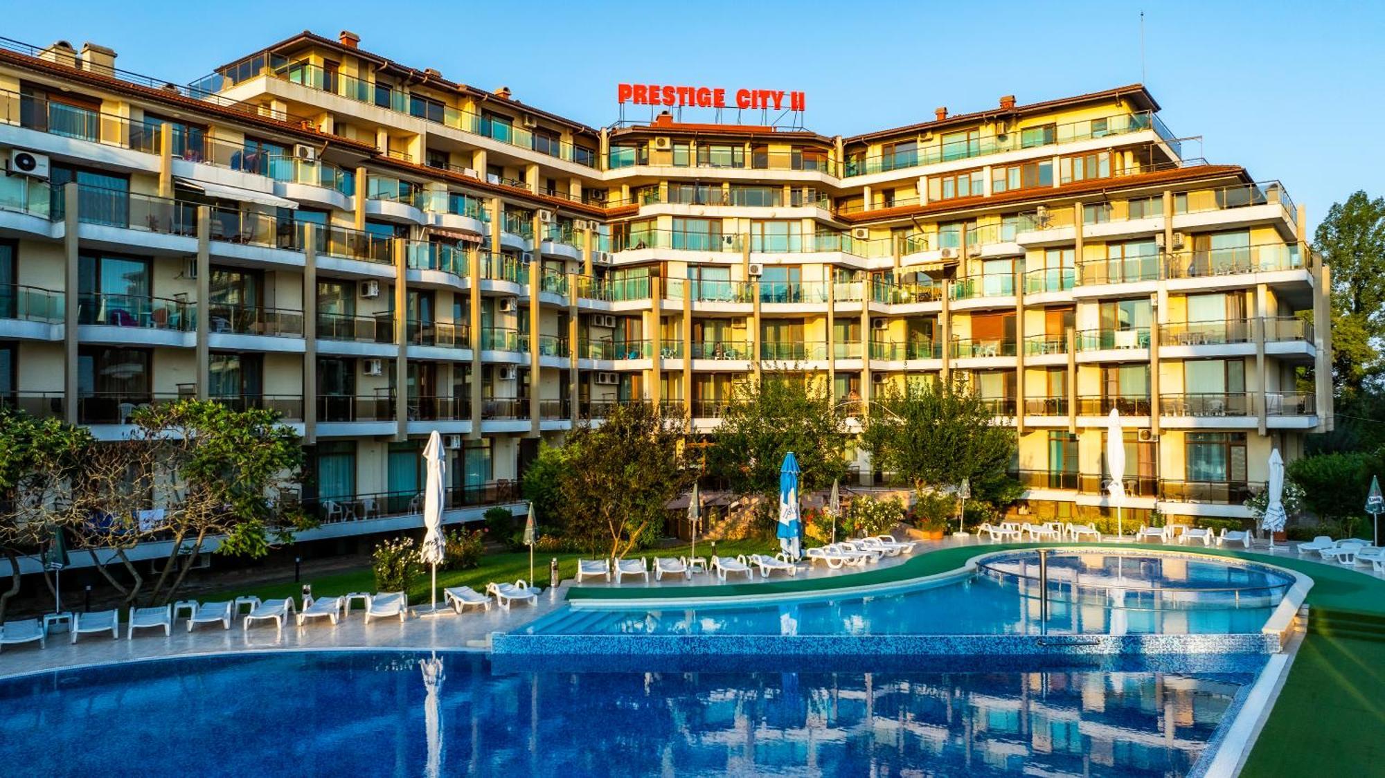 Aparthotel Hotel Prestige City II Приморско Экстерьер фото